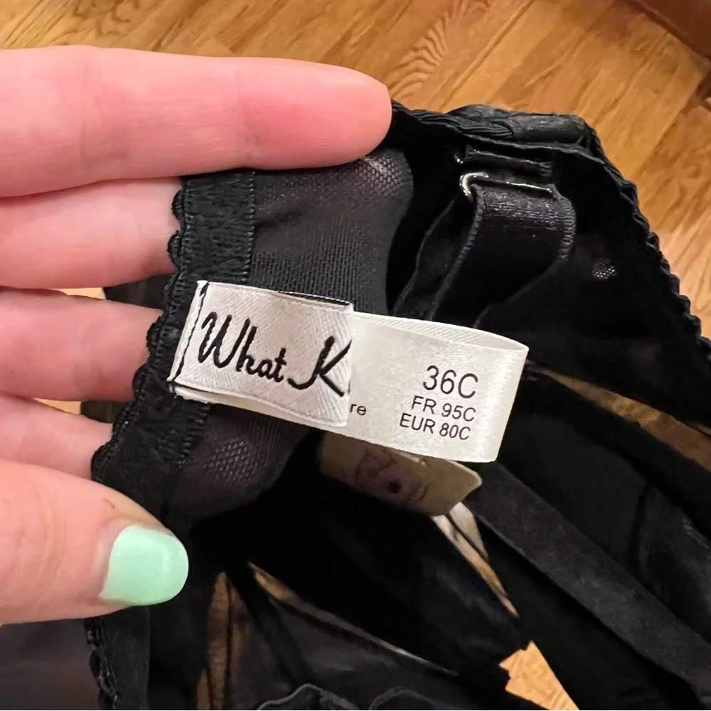 NWT What Katie Did Glamour Merry Widow Corset Shapewear with garters Black 36C - Picture 8 of 9